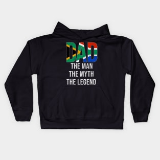 South African Dad The Man The Myth The Legend - Gift for South African Dad With Roots From South African Kids Hoodie